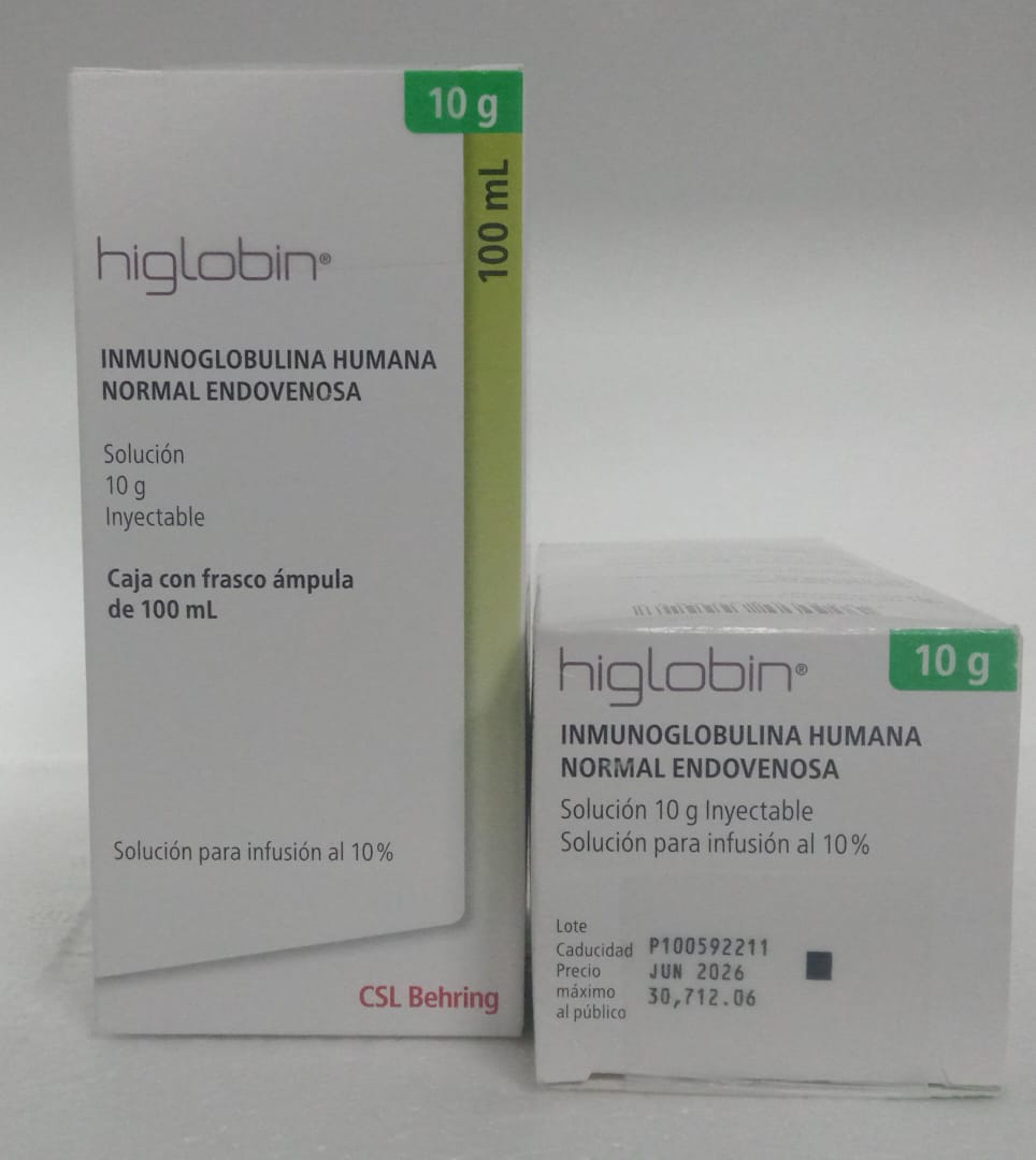 HIGLOBIN ALBUMINA HUMANA 10G/100ML