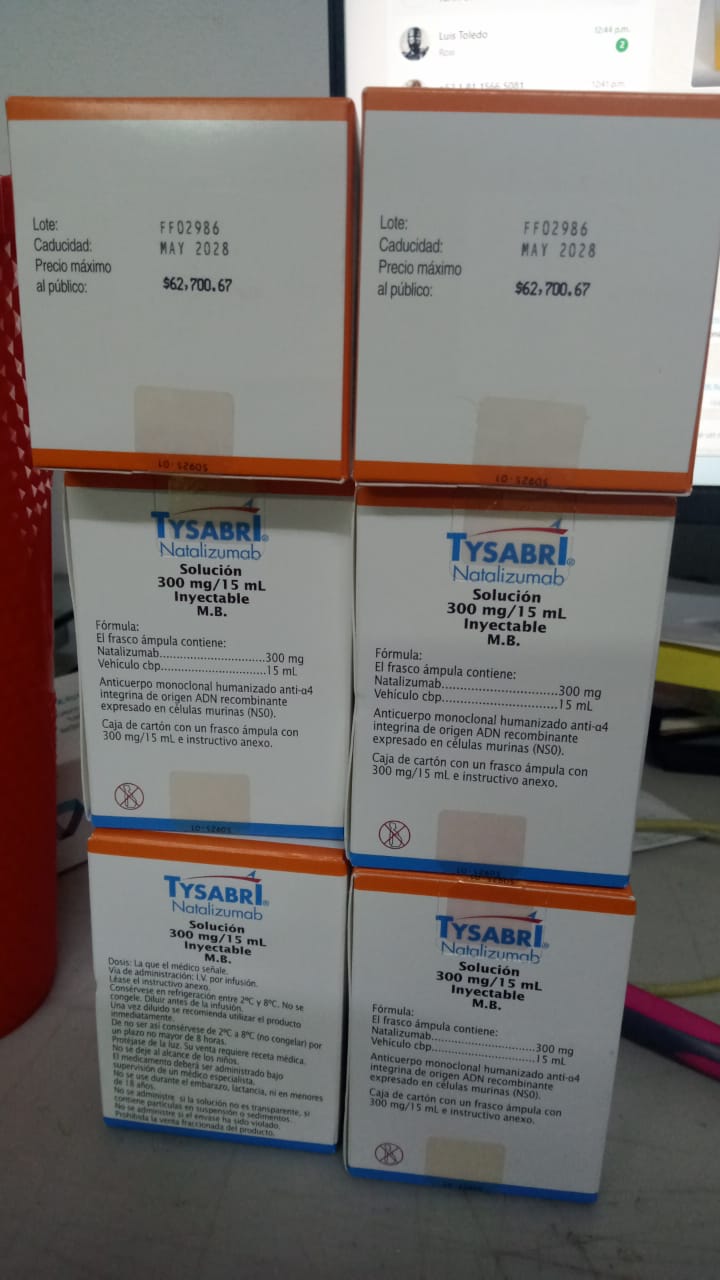 NATALIZUMAB 20 MG/ML (TYSABRI)